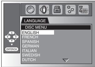 SYLVANIA LD195SSX - DVD Language Setting - 25