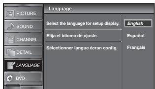 SYLVANIA LD195SSX - Language Selection - 5