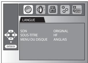 SYLVANIA LD195SSX - Réglage de la Langue du DVD - 1