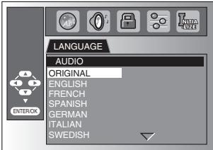 SYLVANIA LD195SSX - DVD Language Setting - 21