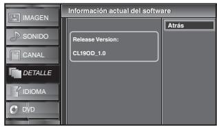 SYLVANIA LD195SSX - Información sobre el Software Actual - 6