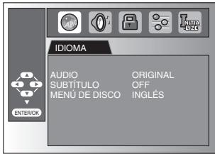 SYLVANIA LD195SSX - Ajuste de Idioma en DVD - 6