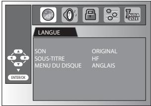 SYLVANIA LD320SSX - Réglage de la Langue du DVD - 6