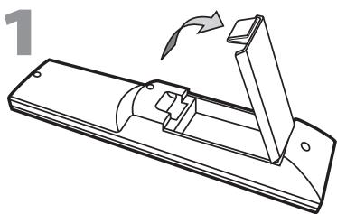 SYLVANIA LD320SSX - √ Installing the Batteries - 1