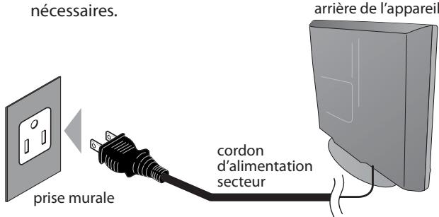 SYLVANIA LD320SSX - √ Branchez le Cordon d'Alimentation Secteur - 1