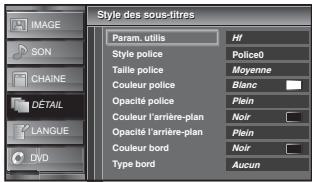 SYLVANIA LD320SSX - Utilisez [Curseur ▲/▼] pour sélectionner "Param. utilis", puis appuyez sur [ENTER]. - 2