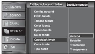 SYLVANIA LD320SSX - Opacidad fondo - 1