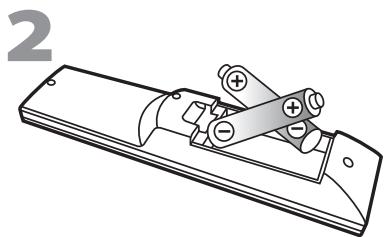 SYLVANIA LD320SSX - √ Installing the Batteries - 2