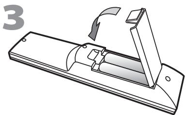 SYLVANIA LD320SSX - √ Installing the Batteries - 3