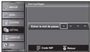 SYLVANIA LD320SSX - Verrouillage - 7
