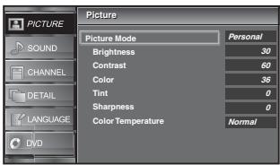 SYLVANIA LD320SSX - ☑ Picture Adjustment - 5