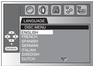 SYLVANIA LD320SSX - ☑ DVD Language Setting - 9