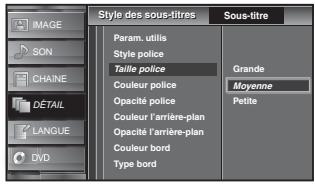 SYLVANIA LD320SSX - Taille police - 1