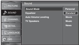 SYLVANIA LD320SSX - Sound Mode - 2