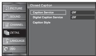 SYLVANIA LD320SSX - Caption Service - 2
