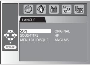 SYLVANIA LD320SSX - Réglage de la Langue du DVD - 8