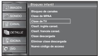 SYLVANIA LD320SSX - Utilice [Cursor ▲/▼] para seleccionar "Clase de TV", y luego presione [ENTER]. - 2