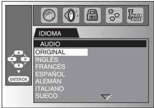 SYLVANIA LD320SSX - Ajuste de Idioma en DVD - 10