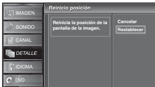 SYLVANIA LD320SSX - Reinicio Posicion - 2