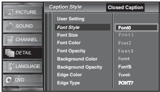 SYLVANIA LD320SSX - Font Style - 1
