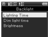OLYMPUS LS-20 - Utilisez les touches + / - pour selectionner l'élément à régler - 1