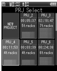 OLYMPUS LS-20 - Effacer un projet - 1