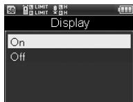 OLYMPUS LS-20 - [Affichage]: configuration - 1