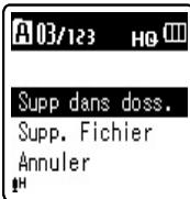 OLYMPUS VN-8500PC - Annulation de la fonction de lecture à répetition du segment: - 8