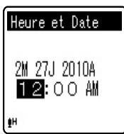 OLYMPUS VN-8500PC - Appuyez sur la touche ou pour sélectionner l'élément à configurer. - 1