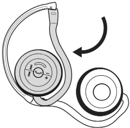 B-SPEECH CALYPSO - Plier et déplier le casque d'écoute - 1