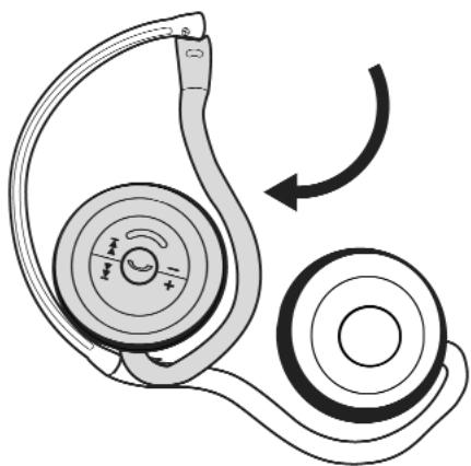 B-SPEECH CALYPSO - Plegado y desplegado de los auriculares - 1