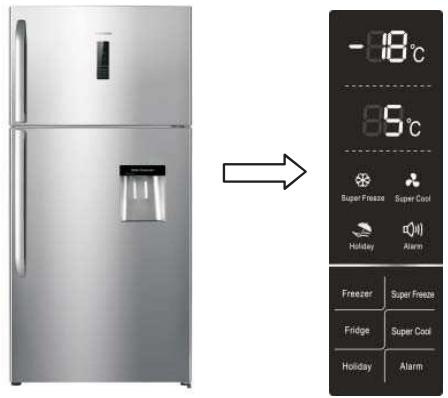 BRANDT BFD663ZNX - Display controls - 1