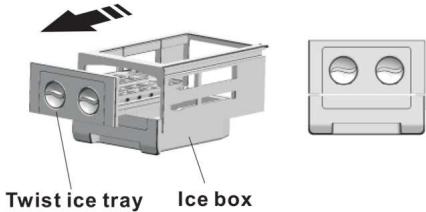 BRANDT BFD663ZNX - Twistable ice tray - 1