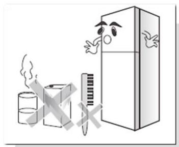BRANDT BFD672MNW - Make sure the fridge is unplugged before you take out the water pan. - 2
