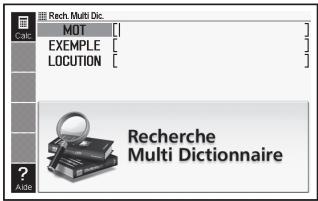 CASIO EW-F4000E - Recherche d'exemples et de locutions dans plusieurs dictionaries (Recherche Exemples et Locutions) - 1