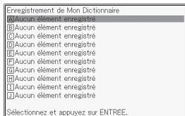 CASIO EW-F4000E - Pour ajouter un entree à “ Mon Dictionnaire ” - 2