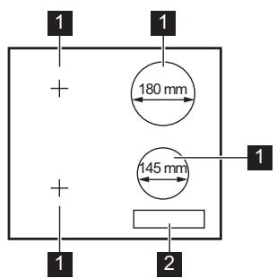 ELECTROLUX EHH6540F8K - Cooking surface layout - 1