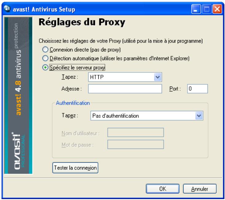 AVAST ANTIVIRUS EDITION PROFESSIONNELLE 4.8 - Mise à jour (connexions) - 1