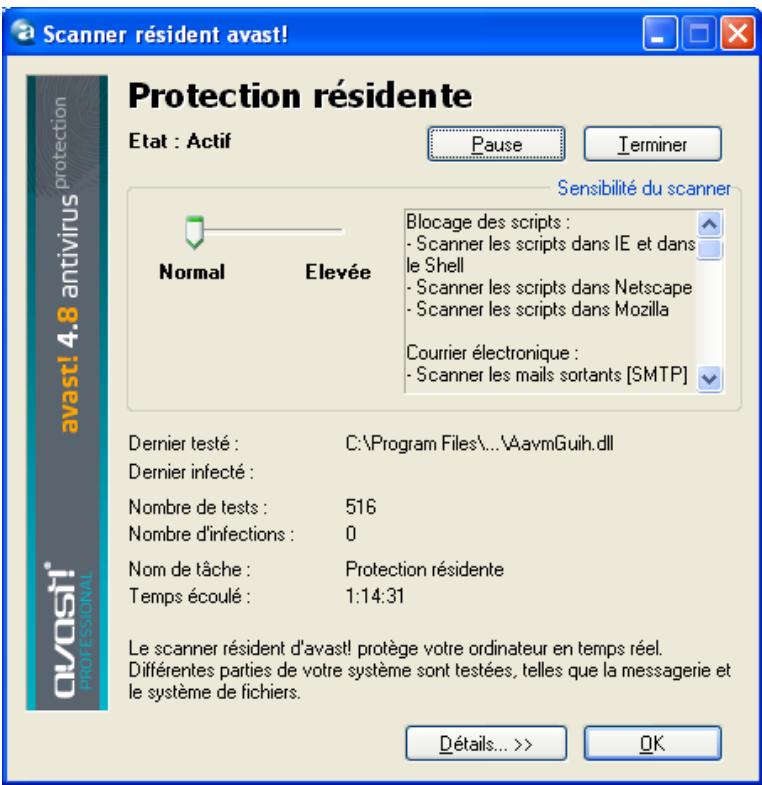 AVAST ANTIVIRUS EDITION PROFESSIONNELLE 4.8 - Protection résidente “à l'accès - 1