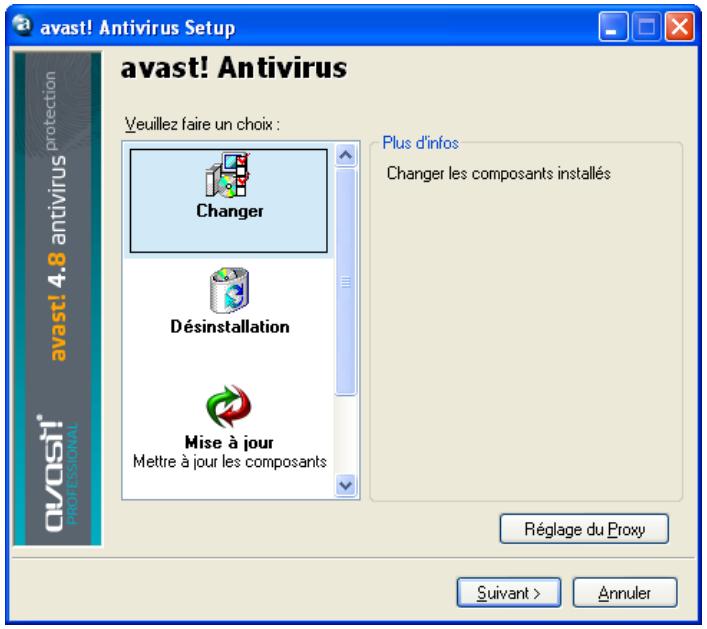 AVAST ANTIVIRUS EDITION PROFESSIONNELLE 4.8 - Désinstaller le programme - 1