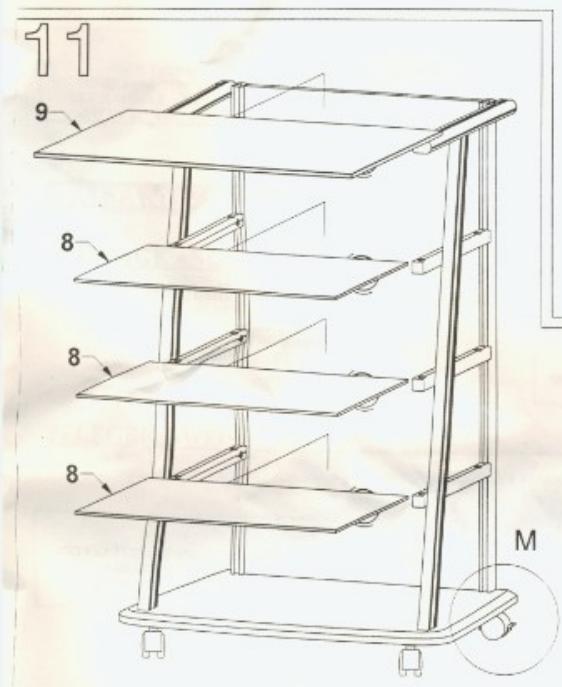 CONFORAMA ALBA2 WHOTE GLASS 123490 HI-FI TV STAND SILVER - ALBA 2 WHITE GLASS - 123490TV Hi-Fi STAND& SILVER - 45