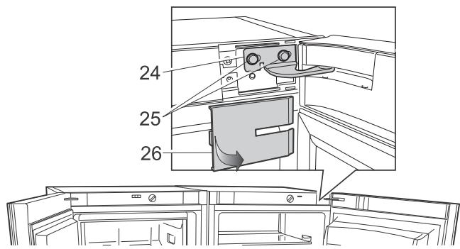 BRANDT BFL5456GB - Door position adjustment when planes A or C of the appliances are not level - 3