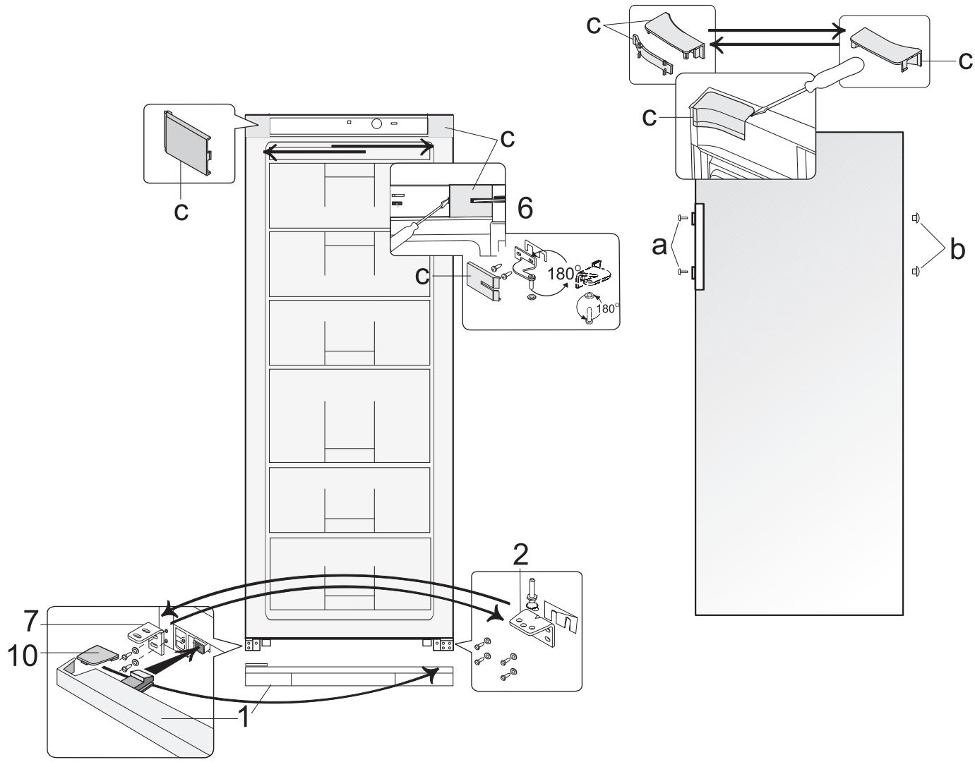 BRANDT BFL5456GB - Model BFU5456GB - 1