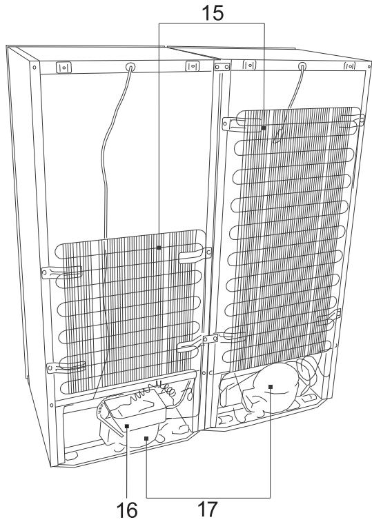 BRANDT BFL5456GB - POPIS ZARIZENI, ZAKLADNI CASTI (Obr. 1) - 3