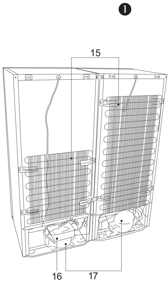 BRANDT BFL5456GB - BESCHRIJVING VAN HET APPARAAT, BASISONDERDELEN (fig.1) - 3