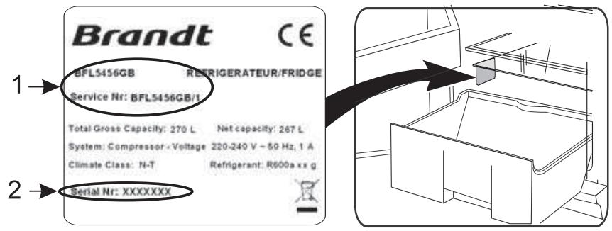 BRANDT BFL5456GB - GARANTIYDELSE - 1