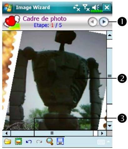 E-TEN M810 - Programmes, Multimedia puis sur Image Wizard. - 1