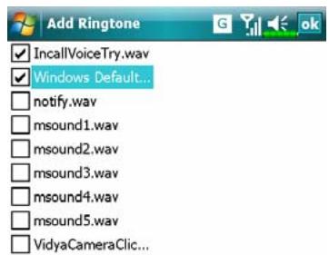 E-TEN M810 - Tapotecz sur, Programmes, Phone puis Add Ring Tone. - 1