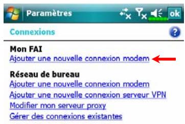 E-TEN M810 - Tapotecz sur 4, Paramètres, l'onglet Connexions, puis Connessione guidata. - 2
