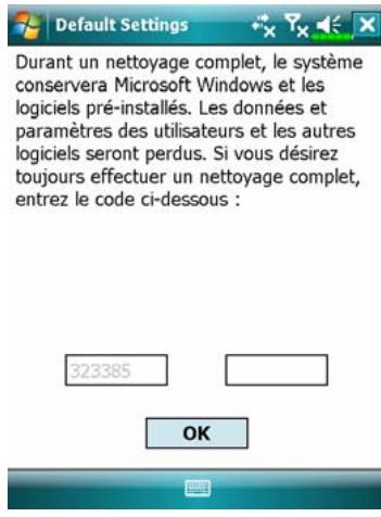 E-TEN M810 - Tapotecz, Programmes, Utilities fais Default Settings. - 1